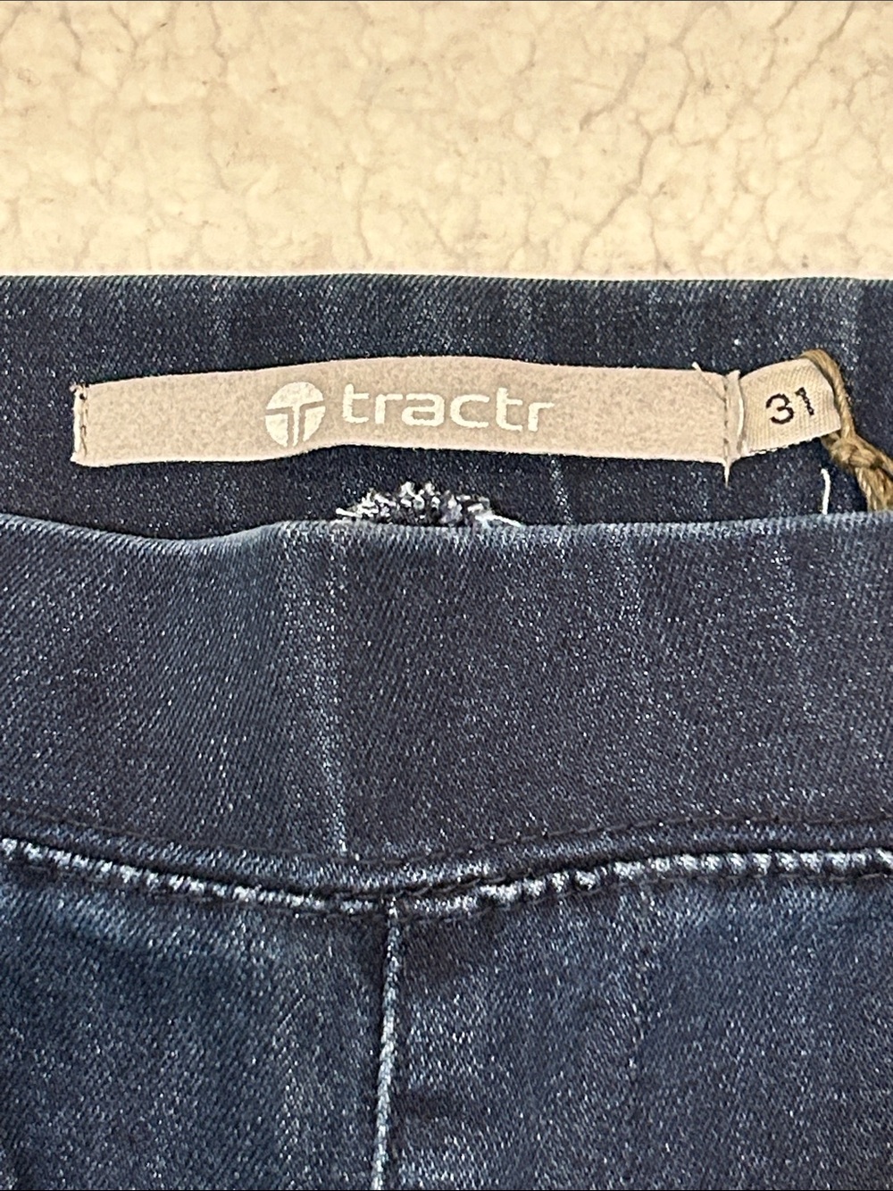 Tractr Pull On Mid Rise Flare Jeans size 31 Dark Wash Western Festival - Picture 6 of 13